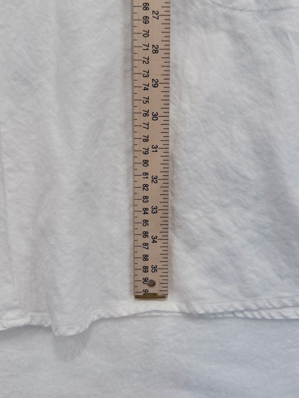 Peyton & Parker White Linen Blend Shift Dress Cover-up XXL Sleeveless Pockets - Picture 7 of 7